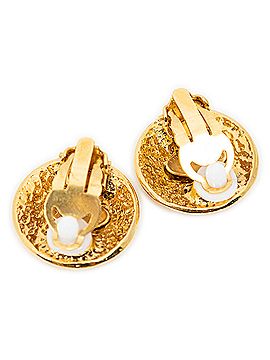 Chanel CC Round Clip On Earrings (view 2)