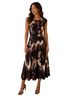 Babaton 100% Polyester Print Multi Color Casual Dress Size 4 - photo 1