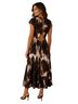 Babaton 100% Polyester Print Multi Color Casual Dress Size 4 - photo 2