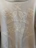 Haute Hippie Floral Ivory White Pullover Sweater Size M - photo 4