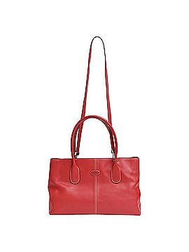 Tod's Tod's D Tote Bag in Burgundy Leather (view 1)