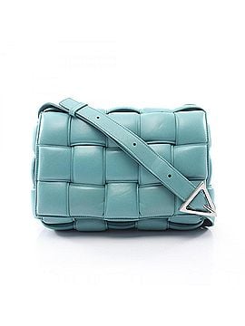 Bottega Veneta Bottega Veneta Padded Cassette Intrecciato Shoulder Bag/Handbag, Leather, Women's, Blue, 591970 (view 1)