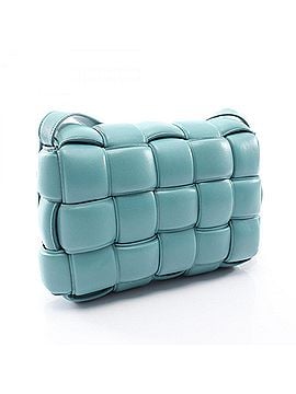 Bottega Veneta Bottega Veneta Padded Cassette Intrecciato Shoulder Bag/Handbag, Leather, Women's, Blue, 591970 (view 2)