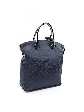 Louis Vuitton Louis Vuitton Lockit MM Handbag, Nylon and Patent Leather, Women's, Navy/Black, M93842 (view 2)