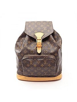 Louis Vuitton Louis Vuitton Montsouris GM Monogram Backpack/Handbag, Coated Canvas and Leather, Women's, Brown, M51135 (view 1)
