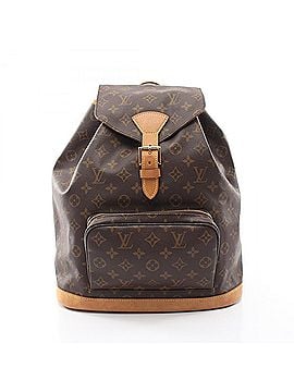 Louis Vuitton Louis Vuitton Montsouris GM Backpack/Handbag, Coated Canvas and Leather, Monogram Pattern, Women's, Brown, M51135 (view 1)