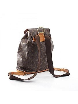 Louis Vuitton Louis Vuitton Montsouris GM Backpack/Handbag, Coated Canvas and Leather, Monogram Pattern, Women's, Brown, M51135 (view 2)