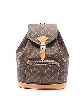 Louis Vuitton Louis Vuitton Montsouris GM Backpack/Handbag, Coated Canvas and Leather, Monogram Pattern, Women's, Brown, M51135 (view 1)