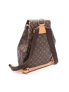 Louis Vuitton Louis Vuitton Montsouris GM Backpack/Handbag, Coated Canvas and Leather, Monogram Pattern, Women's, Brown, M51135 (view 2)