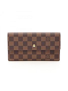 Louis Vuitton Louis Vuitton Portefeuille International Tri-fold Long Wallet, Leather, Damier Pattern, Women's, Brown, N61217 (view 1)
