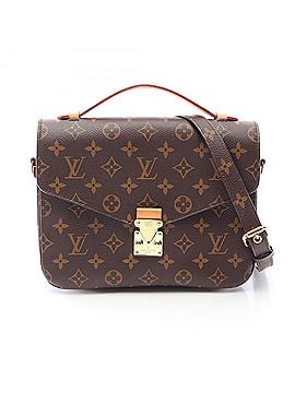 Louis Vuitton Louis Vuitton Pochette Metis MM 2-Way Handbag, Coated Canvas and Leather, Monogram Pattern, Women's, Brown, M44875 (view 1)