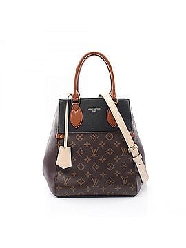 Louis Vuitton Louis Vuitton Fold Tote MM 2-Way Handbag, Coated Canvas and Leather, Monogram Pattern, Women's, Black/Burgundy/Multicolor, M45409 (view 1)