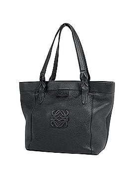 Loewe Loewe Fusta Tote Bag, Anagram Leather, Black, Women's (view 1)