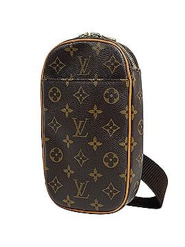Louis Vuitton Louis Vuitton Pochette Gange Shoulder Bag, Monogram Brown, M51870, Men's (view 1)
