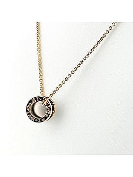 Bvlgari Bulgari BVLGARI B.zero1 Necklace PG Pink Gold Pendant with Small Diamonds Ceramic 750 Women's (view 2)