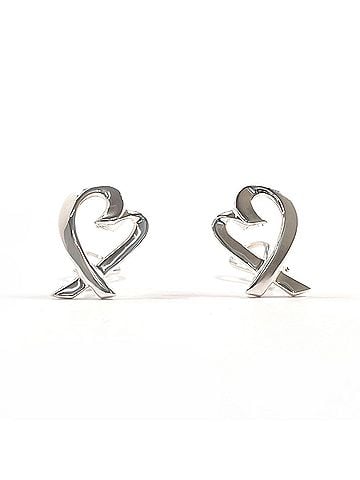 Tiffany & Co. TIFFANY&amp;Co. Tiffany Loving Heart Paloma Picasso Earrings, Sterling Silver 925, Silver, Women's (view 1)