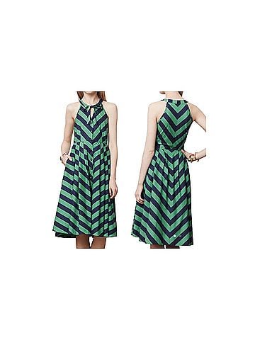 Girls from Savoy Emerald Ripple Casual Dress (view 2)