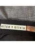 Alice + Olivia Plaid Gray Wool Skirt Size 0 - photo 5
