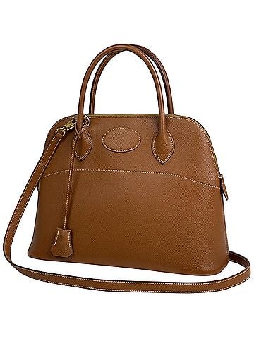Hermès Hermes Bolide 31 2-way handbag, Courchevel leather, gold, ?E, women's. (view 1)