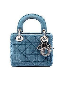 Dior Mini Velvet Cannage Lady Dior (view 1)