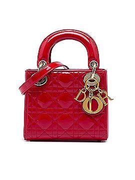 Dior Mini Patent Cannage Lady Dior (view 1)