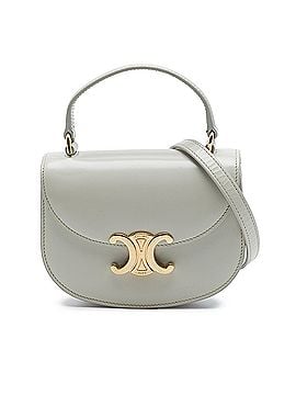 Céline Mini Shiny Calfskin Besace Clea Satchel (view 1)