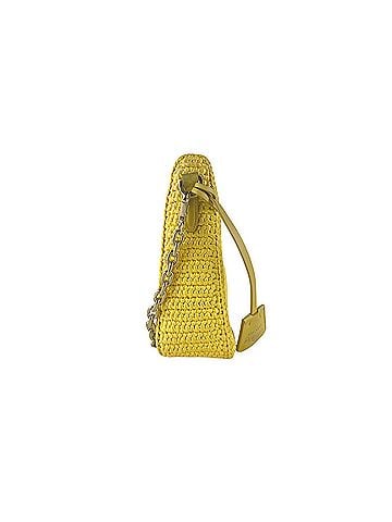 Prada Prada PRADA Shoulder Bag, Raffia, Yellow, Women's z10288 (view 2)