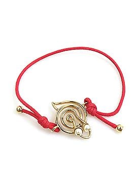 Christian Dior Christian Dior bracelet, nylon and metal, red gold, women's, h32303a (view 1)