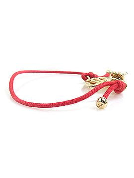 Christian Dior Christian Dior bracelet, nylon and metal, red gold, women's, h32303a (view 2)