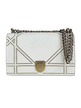 Christian Dior Christian Dior Diorama Shoulder Bag, Leather, White, Women's, z10219 (view 1)