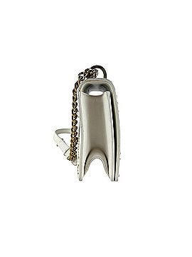 Christian Dior Christian Dior Diorama Shoulder Bag, Leather, White, Women's, z10219 (view 2)