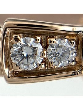 Bvlgari Bulgari BVLGARI Serpenti Viper Ring PG Pink Gold with Small Diamonds 750 Diamond Women's (view 2)