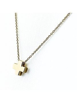 Tiffany & Co. Tiffany &amp; Co. Cross Necklace, Yellow Gold (YG), 750, Women's. (view 1)
