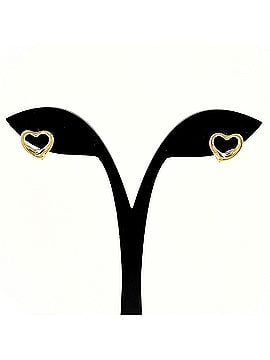 Tiffany & Co. Tiffany &amp; Co. Open Heart Earrings, Yellow Gold (YG), Paloma Picasso Design, 750 Gold, Women's Earrings (view 1)
