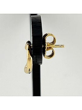 Tiffany & Co. Tiffany &amp; Co. Open Heart Earrings, Yellow Gold (YG), Paloma Picasso Design, 750 Gold, Women's Earrings (view 2)