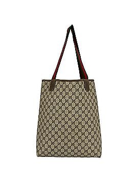 Gucci GUCCI Vintage Sherry Line GG Logo Leather Tote Bag/Shoulder Bag (Brown, 74196) (view 2)