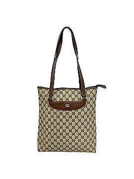 Gucci GUCCI Vintage GG Logo Leather Tote Bag/Handbag/Semi-Shoulder Bag, Brown, 62154 (view 1)