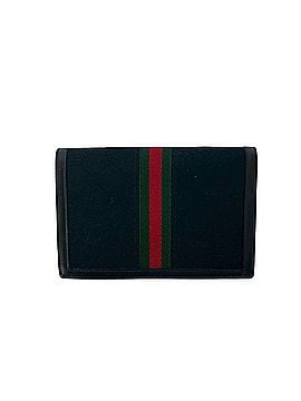Gucci GUCCI Vintage GG Logo Hardware Sherry Line Canvas Leather Pouch Black 79409 (view 2)