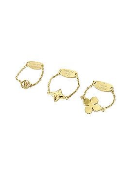 Louis Vuitton Louis Vuitton Set 3 Bague Blooming Strass S M68377 Ring (view 2)