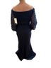 Alex Evenings 100% Microfiber Polyester Blue Cocktail Dress Size 10 - photo 2