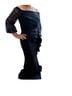 Alex Evenings 100% Microfiber Polyester Blue Cocktail Dress Size 10 - photo 1