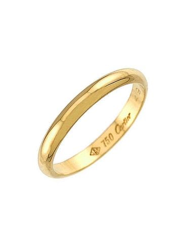 Cartier Cartier 1895 Classic Band Ring, Size #49, 2.5mm wide, 18K Yellow Gold (750). (view 1)