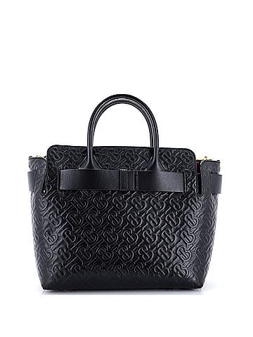 Burberry Belt Tote Monogram Embossed Leather Small (view 1)