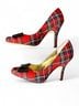 Sam Edelman Plaid Red Black Heels Size 8 1/2 - photo 3
