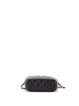 Chanel CC Hobo Clutch with Chain Quilted Caviar (view 2)