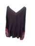 Free People Leopard Print Blue Pink Pullover Sweater Size M - photo 2