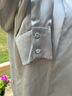 Worth New York 100% Silk Solid Silver Long Sleeve Blouse Size 6 - photo 3