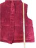 7 For All Mankind 100% Polyester Stripes Solid Burgundy Vest Size M - photo 8
