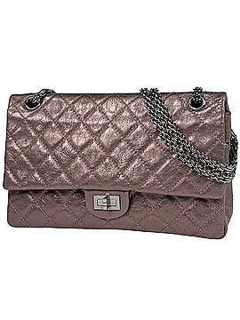 Chanel Chanel 2.55 Line Chain Shoulder Bag, Matelassé, Double Flap, Chain, Leather, Metallic Pink, Women's (view 1)