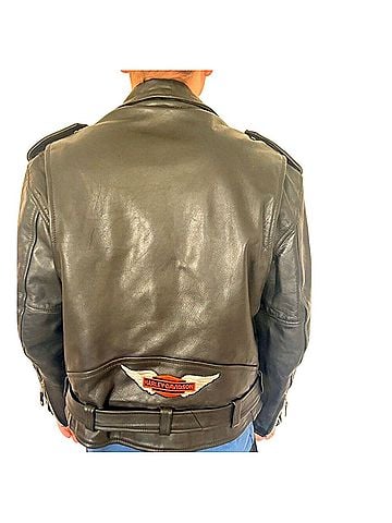 Harley Davidson Fat Boy Biker Jacket Leather Jacket (view 1)